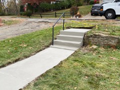 All of the repairs were made.  The steps were rebuilt and resurfaced.